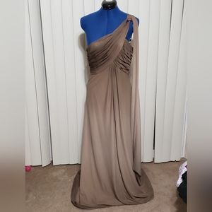 Alex Evenings Grey & Beige Ombre Dress